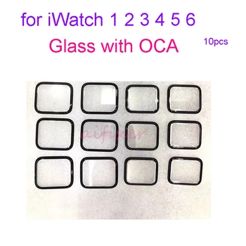 10 kom. Staklo+OSA za Apple Watch S1 S2 S3 S4 S5 S6 38 mm 40 mm 42 mm 44 mm Zaslon Osjetljiv na dodir Stakleni Poklopac Poklopac Rezervni Dijelovi