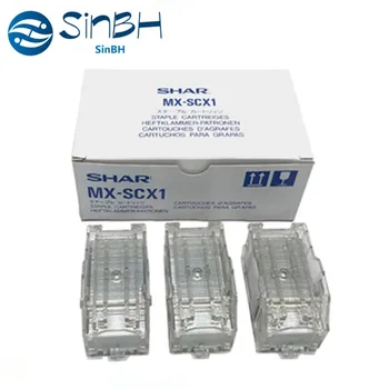 1Set Long LIfe MX-SCX1 Staple Cartridge Box of 3 For Sharp Bookbinding Noktiju