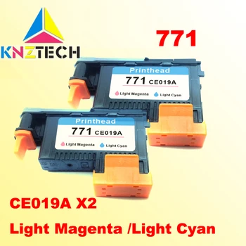 2 kom. printhead je kompatibilan za hp771 Svijetlo magenta, Svijetlo cijan DESIGNJET 771 Z6200 pisač