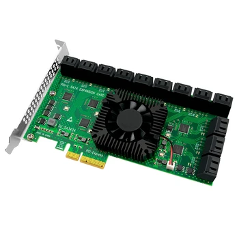 24-port kartica za proširenje tvrdog diska PCIEx16-SATA24-Port karticu adapter, kompatibilan sa hdd SATA 6G, 3G i 1.5 G