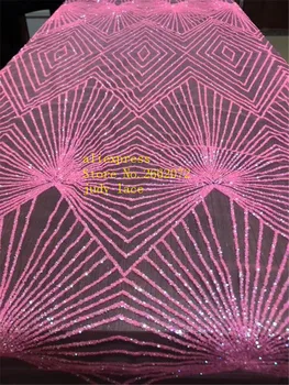 5 metara/bag Roza linija sjaj pink tkanina fluorescentno boja tkanina se koristi za vjenčanica modni HL108#