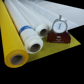 64T 160Mesh 64UM 10 Meter White Yellow Practical polyester screen printing mesh