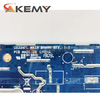 Akemy UX334FL matična ploča za laptop ASUS ZenBook 13 UX434FLC UX334F UX334FL TEST izvorna matična ploča I5-8265U 8G/RAM (V2G)