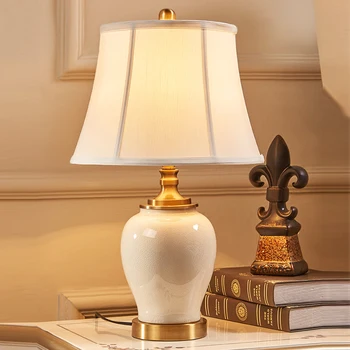 Američka Keramičke Lampe za Spavaće sobe, Dnevni boravak Noćni Lampe Kabinet Lampe za Klasicni Američka Country Lampe za kućni dekor