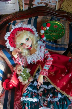 BJD lutka odjeća odgovara za 1/3, 1/4, 1/6 veličina Božićno drvce klasicni palača haljina skup pribor za lutkarsku