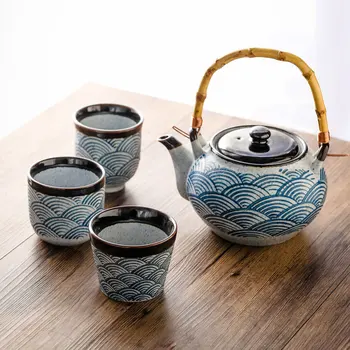 CHANSHOVA Kineski stil Ručno izrađene Keramičke 800 ml čaj čajna šalica skup identitet kava bubalo kineski set od 4 predmeta tea set H363