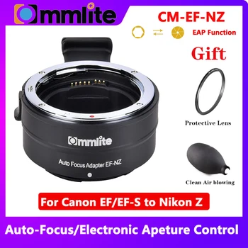 Commlite cm-EF-NZ Prijelazni prsten za pričvršćivanje objektiva AF Kompatibilan s objektivom Canon EF/EF-S za Nikon Z6/Z7/Z50 Z-Mount Mirrorless Camer