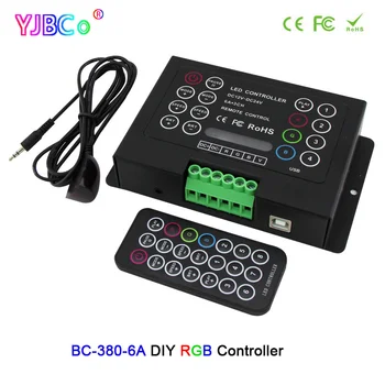 DC12V 24V 3CH RGB LED Strip Svjetlo Controller BC-380-6A 6A*3CH DIY Constant Napon lamp tape Dimmer with Wireless IR remote