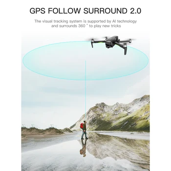 Drone Camera - 4K 26Mins Time Follow & GPS 5G Wifi, 3-Axis Gimbal