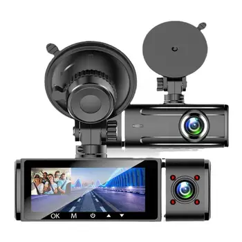 Dual Camera Car Dash Cam Car Dvr Registrator Full 1080p Video Recorder Front and Inside Cabin Camera for Uber Taxi Drive L0n0