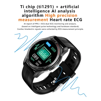 EKG POENA Smartwatch 2021 BT Poziv, Telefon, Sat Ti Čip Grupa Otkucaja Srca Spo2 Monitor Pametni Sat Bežični Elektrode Narukvica PK N58