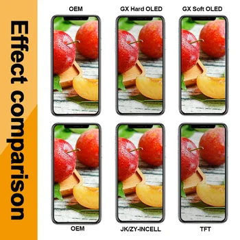 GX Tvrdi OLED Za iPhone X LCD Zaslon AMOLED Digitalizator Skupština Zamjena GX Mekani Za iPhone XS Prikaz MAX 11 PRO OLED Najbolji