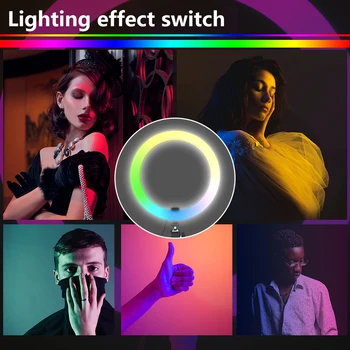 JINBEIYI 10 Cm Led Ring Lampa Sa Stalak RingLight Selfie Ring Light za Šminkanje Video Live Aro De Luz Para Hacer Tik Tok