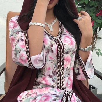 Kaftan Mujer Abaja Dubai Muslimanski Hidžab Haljina Islamska Turska Haljine Абаи Za Žene Vestidos Djellaba Ogrtač Longue Musulman Femme