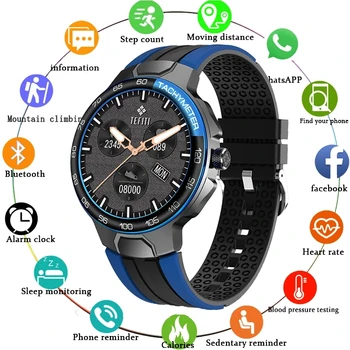 LIGE New Bluetooth Music Smart Watch Men Waterproof Heart Rate Monitoring Fitness Outdoor Sport Smartwatch Women For Android IOS