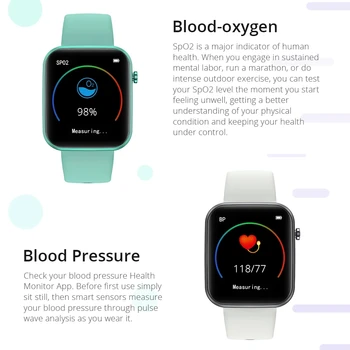 LIGE Smart Watch Men Women Smartwatch Heart Rate Blood Pressure Monitor Fitness Tracker Watch Smart Bracelet for Android i IOS