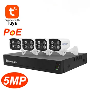 MTStar PoE 5MP IP Kamera NVR Kit Vanjski P2P IP Kamera Sigurnosni Komplet Sustava za video Nadzor Komplet za Noćni Vid PoC