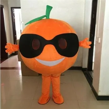 Narančasto Voće Kostim Maskote Odijelo Cosplay Večernja Haljina Haljina Halloween Maskota