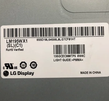 Originalni 19,5-inčni 1440*900 LCD zaslon LM195WX1-SLC1 LM195WX1-(SL)(C1) LCD monitor