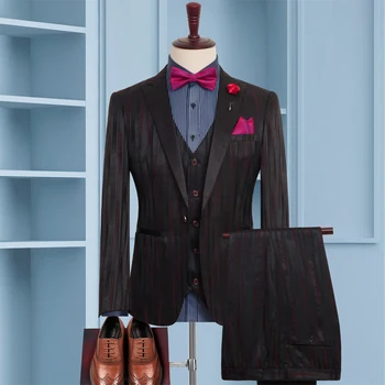 Oversize 7XL 8XL 9XL Veliki veličina odijelo muško odijelo Muška moda visoke kvalitete svadbene nošnje (jakna+prsluk+Hlače)