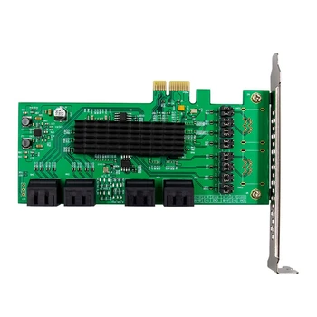 PCI-E Riser Card 9215 SATA Gen ⅲ 6G Kartica za proširenje Ugrađeni 8-Port SATA3.0 PCIE Adapter Kartice Hub