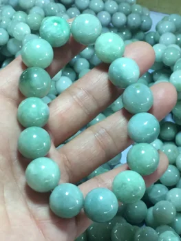 Prirodni Mianmar žad perle narukvica narukvica je ručno izrezbarenim jadeit žad perle, narukvice muškarci žad nakit od žada dar kvalitetne 15 mm