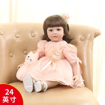 Reborn Baby Doll 20 Inč (a) Realan Smajlić Djevojka Princess Sue Meko tijelo Vinil Silikon Reborn Beba Lutka Poklon Igračka za Djecu