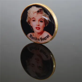 Seksi Zvijezda Marilyn Monroe novčić 1926-1962 Holivudski Film Legenda zlato obučeni Kovanice,DHL-om besplatna dostava 100 kom./lot