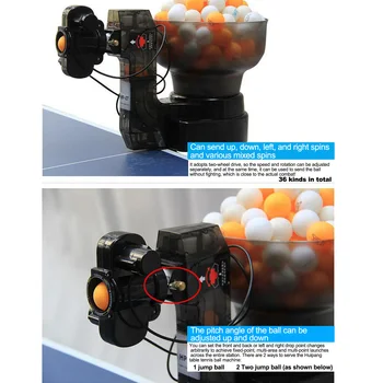 Stroj lopte stolnog tenisa HP-07 automatski, multi-rotacija i multi-point pada Huiping stroj lopte stolnog tenisa
