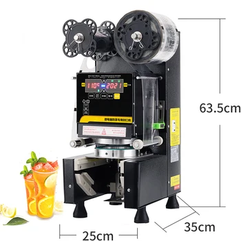 Stroj za brtvljenje čaj mjehura Strojevi 88/90/95mm brtvljenje šalice Automatski Stroj za brtvljenje Piti Čaj Trgovine Mlijeka za Brtvljenje Papirnate Čaše LJUBIMCA na PP