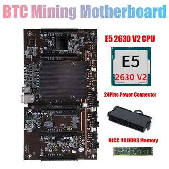 X79 H61 BTC Rudar Matična Ploča s E5 2630 V2 Procesor+RECC 4 g DDR3 memorija+24 pin Konektor Podrška 3060 3070 3080 GPU