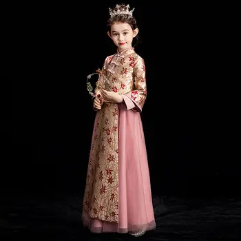 Zimska Haljina Princeze u Kineskom Stilu za Djevojčice, Odjeća za Djevojčice, Cosplay, Odijelo Эльзы, Noć vještica, Božić Smještaj Haljina