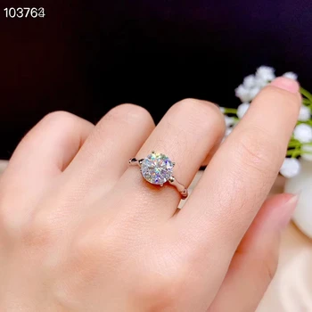 потрескивающий муассанит dragulj prsten za žene nakit zaručnički prsten za vjenčanje 925 sterling srebra prsten rođendanski poklon za Novu Godinu